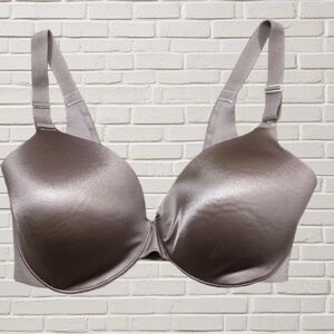 Soma Vanishing Back Full Coverage Underwire T-Shirt Bra 34DD Smoothing Neutral